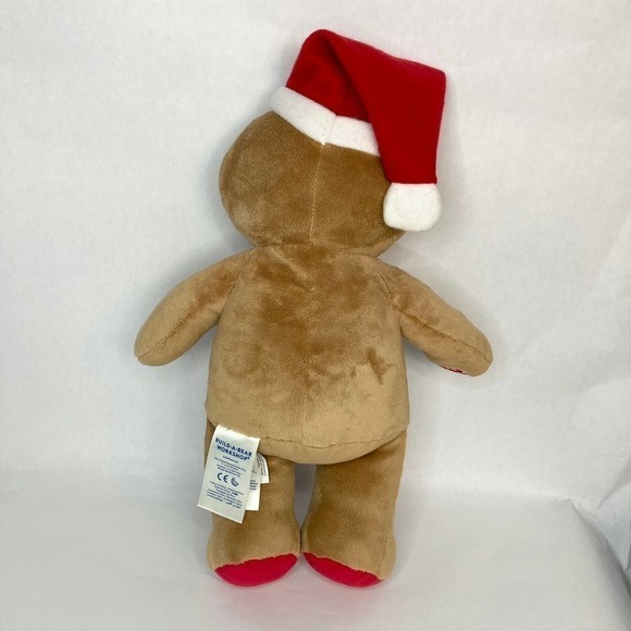 BUILD a Bear Gingerbread Boy 16" Plush 2017 Christmas Holiday Stuffed Animal - Picture 6 of 13